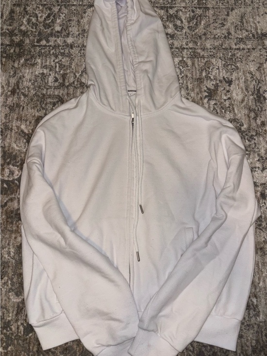 Garage Sweaters - Garage White Full-Zip Hoodie